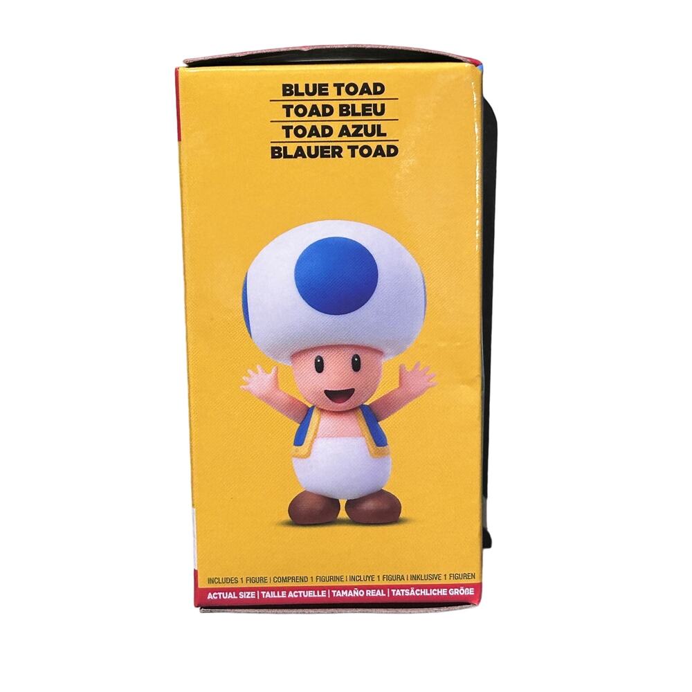 Super Mario Brothers Blue Toad 2.5" Action Figure World of Nintendo
